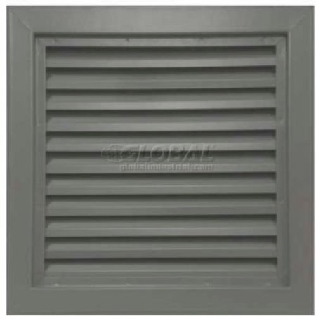ACTIVAR CONSTRUCTION PRODUCTS GROUP Steel Door Louver 800A11212G, Inverted inYin Blades, 50% Free Area, 12in X 12in, Gray Primered 800A1 1212G